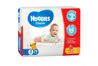   / Huggies  Classic  3 (4-9 ) 78   